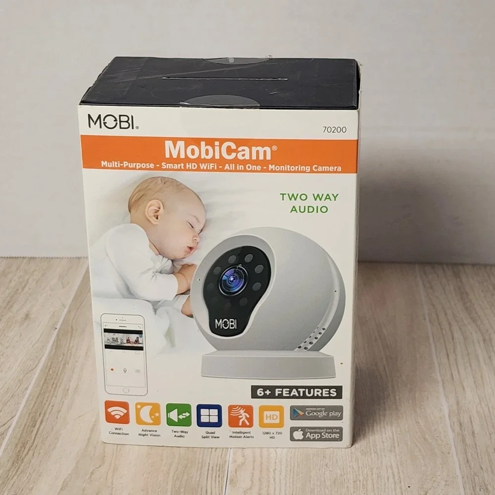 MobiCam Wi-fi Video Baby Monitoring System Camera Night Vision For IOS & Android